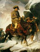 Hippolyte Delaroche Bonaparte Crossing the Alps painting